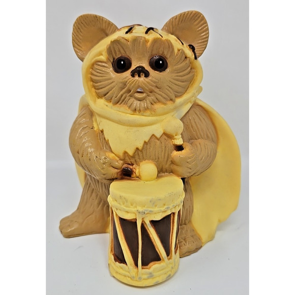 Vintage 1983 Star Wars Wicket Vinyl Piggy Bank Original Stopper Rare U112 - Picture 1 of 11